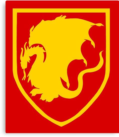 "Pendragon crest v2" Canvas Prints by caswinchester | Redbubble