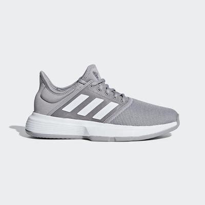 Adidas Womens GameCourt Tennis Shoes - Grey - Tennisnuts.com