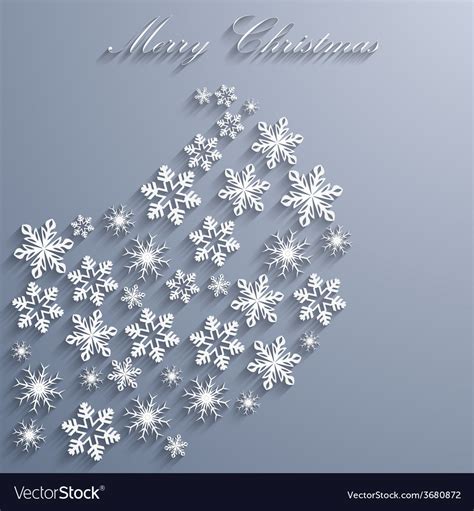 Abstract christmas background with snowflakes Vector Image