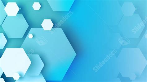 Blue Polygon Shading Stereoscopic Geometry Geometric Powerpoint Background For Free Download ...