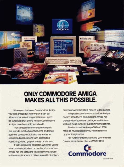 ONLY COMMODORE AMIGA MAKES ALL THIS POSSIBLE : r/amiga