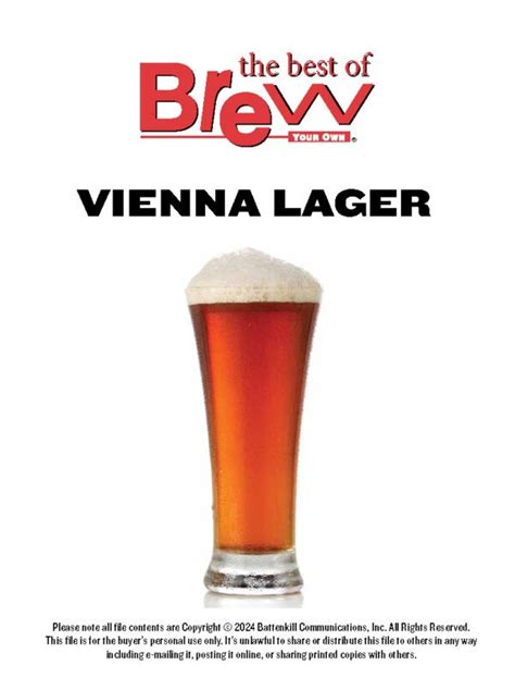 Vienna Lager - Brew Your Own