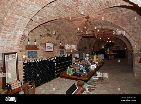 Interior of Castello di Amorosa winery. Napa Valley, California, USA Stock Photo - Alamy