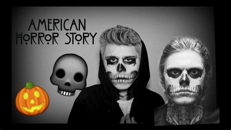 EASY AHS TATE LANGDON halloween makeup! - YouTube