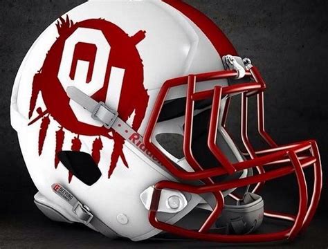 OU helmet | Football helmets, Football helmet design, Football