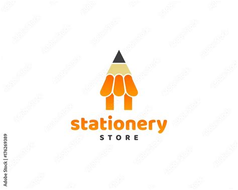 Stationery Store Logo Stock Vector | Adobe Stock