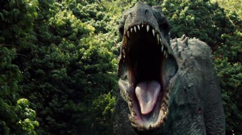 Jurassic World - "The kids run from the Indominus Rex" Clip - YouTube