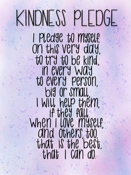 Kindness Pledge by Ankerman Educational Resources | TPT