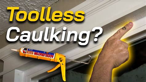 Caulking A Perfect Bead. Wet Caulking Trim To Windows. - YouTube