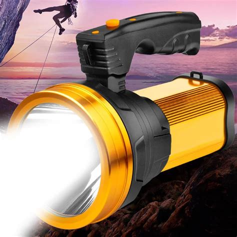 1 Pcs Bright Torch Flashlight Searchlight LED Handheld Rechargeable ...