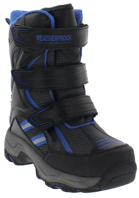 Weatherproof - Weatherproof Boys Snow Boots with Multi Velcro Strap ...