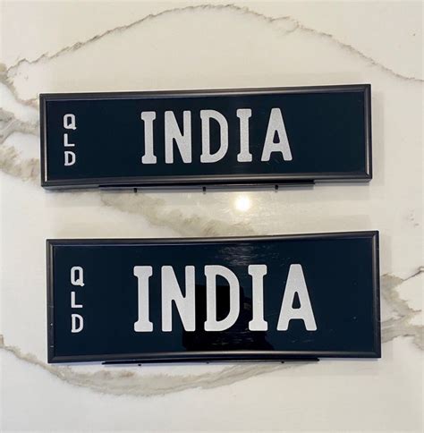 INDIA - Numberplates.com.au