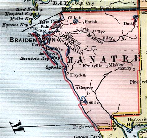 Map of Manatee County, Florida, 1902