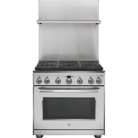 GE 36-in Gas Range Backsplash (Stainless Steel) at Lowes.com