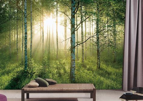 Sunlight Forest Mural PR1855 |Full Size Large Wall Murals |The Mural Store