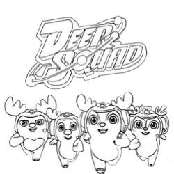 Deer Squad Coloring Pages Coloring Pages