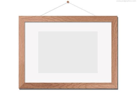 Wooden photo frame template (PSD) - PSDgraphics