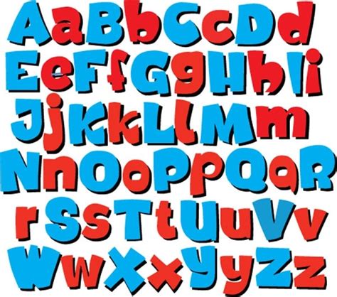 Cartoon font free vector download (17,198 Free vector) for commercial use. format: ai, eps, cdr ...