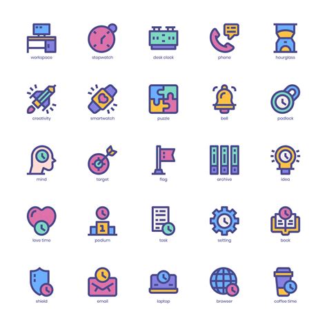 Productivity icon pack for your website, mobile, presentation, and logo ...