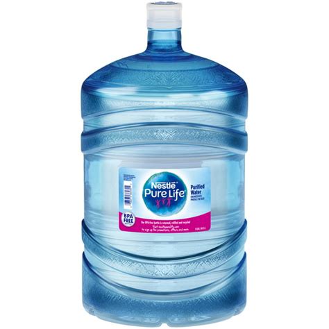 Nestle Pure Life Purified Water, 5-Gallon Plastic Bottled Water (Single Bottle) - Walmart.com ...