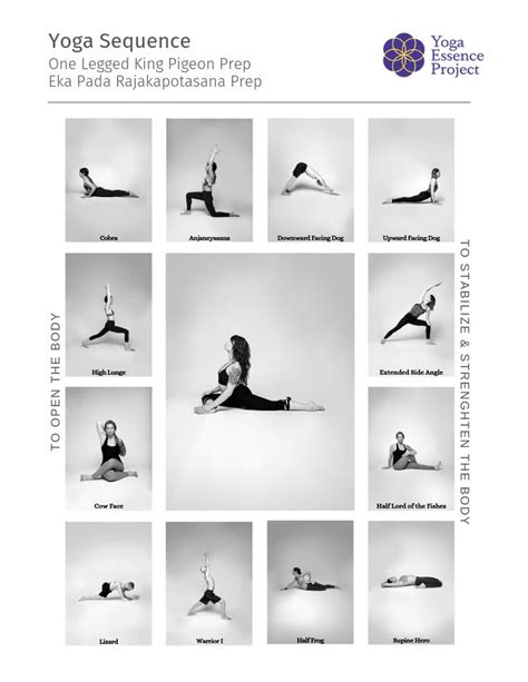 Pigeon Prep Yoga Sequence | Yoga themes, Yoga sequences, Yoga asanas