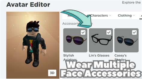 **New** How to wear or equip multiple face accessories on roblox ...