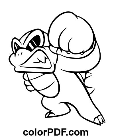 Roy Koopa – Coloring Pages and Books in PDF