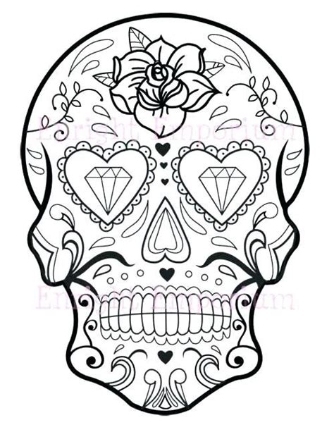 Coloring Sheet Printable Sugar Skull Coloring Pages - cekgajipegawai