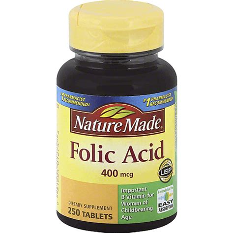 Nature Made Folic Acid - 250 CT | Buehler's