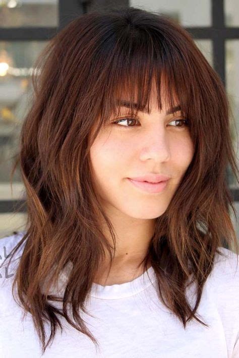 20++ Medium layers with bangs Type | popularhaircut