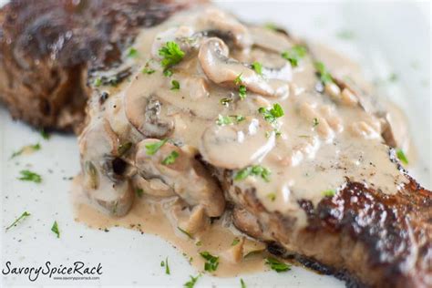 white wine mushroom cream sauce for steak