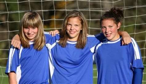 Teen Youth Soccer Buddies stock photo. Image of field - 7110438