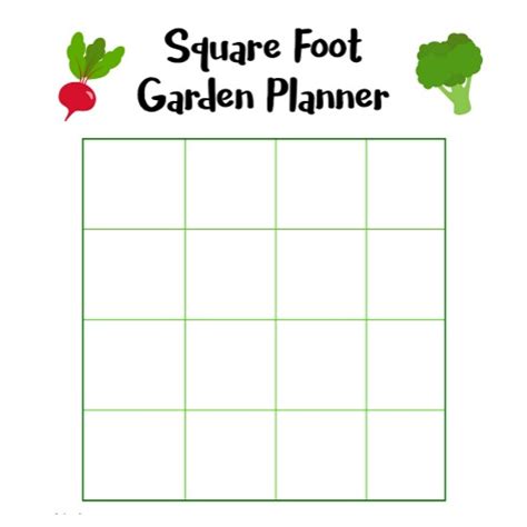 Free Square Foot Garden Planner Printable- A Cultivated Nest