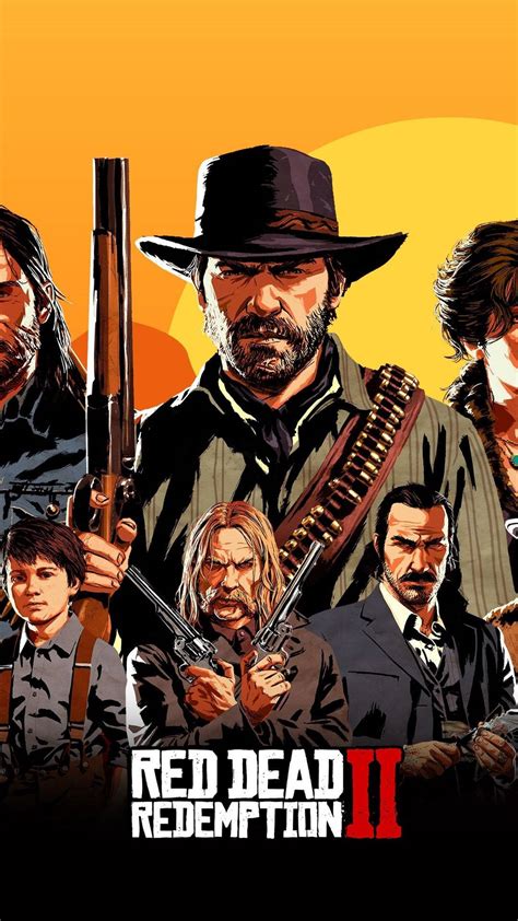 Download Red Dead Iphone Main Characters Wallpaper | Wallpapers.com