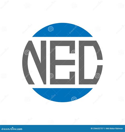 NEC Letter Logo Design On White Background. NEC Creative Initials ...