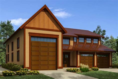 Workshop With RV Garage - 9838SW | Architectural Designs - House Plans