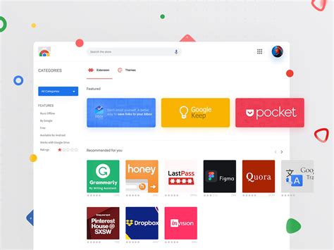 Google Chrome Web Store by Syed Ali on Dribbble