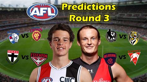 2023 AFL Round Three Tips & Predictions - YouTube