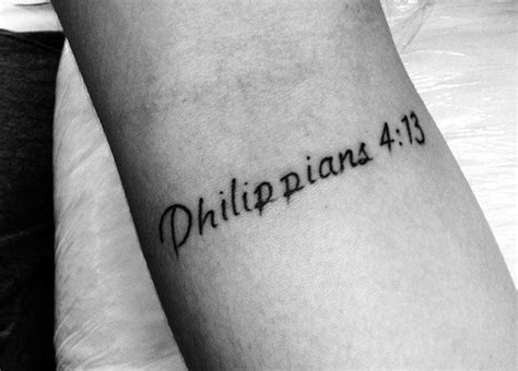 40 Philippians 4:13 Tattoo Designs For Men - Bible Verse Ideas