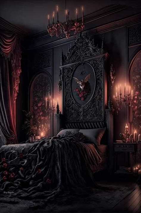 Pin by Monroe Michaels on Beautiful Bedrooms | Gothic decor bedroom, Gothic house, Gothic bedroom