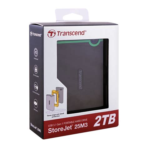 Buy Transcend StoreJet 25M3 Portable USB 3.1 Hard Drive 2TB Online at ...