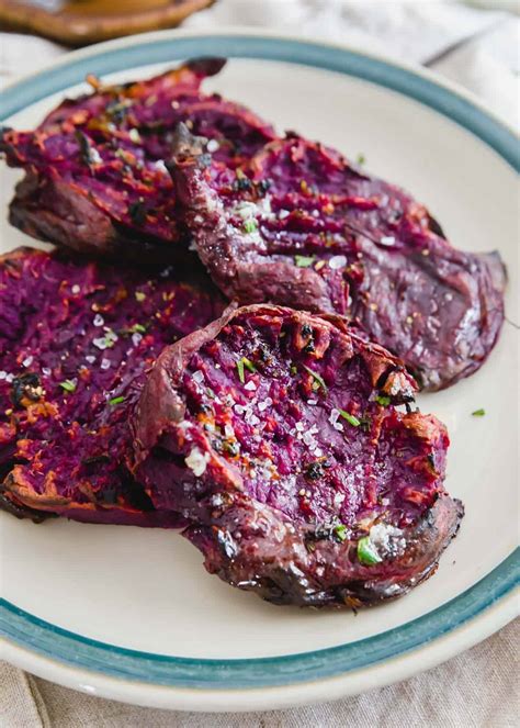 Roasted Stokes Purple Sweet Potato Recipe - Smashed Purple Potatoes