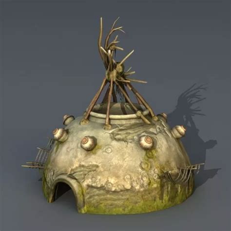 Primitive Tribe House Free 3d Model - .Max - Open3dModel