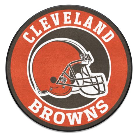 FanMats® 17681 - Cleveland Browns 27" Dia Nylon Face Floor Mat with ...