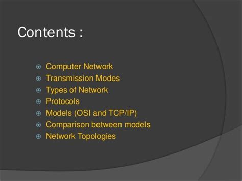 Computer network : models and topologies