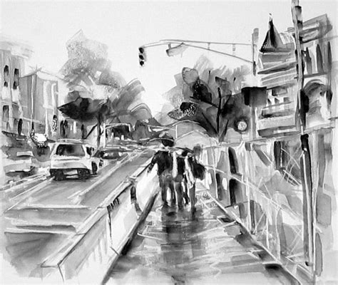 Gestural Urban Landscape Drawings in 2021 | Landscape drawing tutorial, Landscape drawings ...