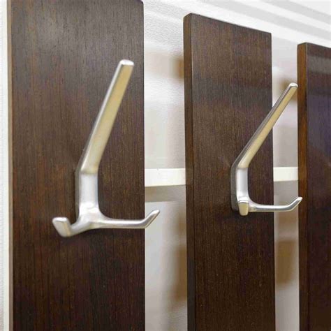 1960s Dutch wall mounted coat hooks and hat rack - Mark Parrish Mid Century Modern