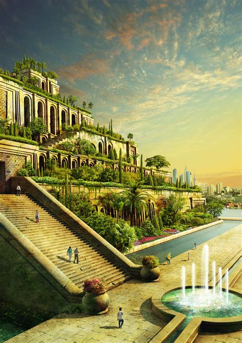 ArtStation - The Hanging Gardens of Babylon, Evgeny Kazantsev