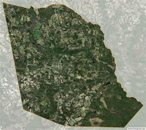 Map of Evans County, Georgia - Thong Thai Real