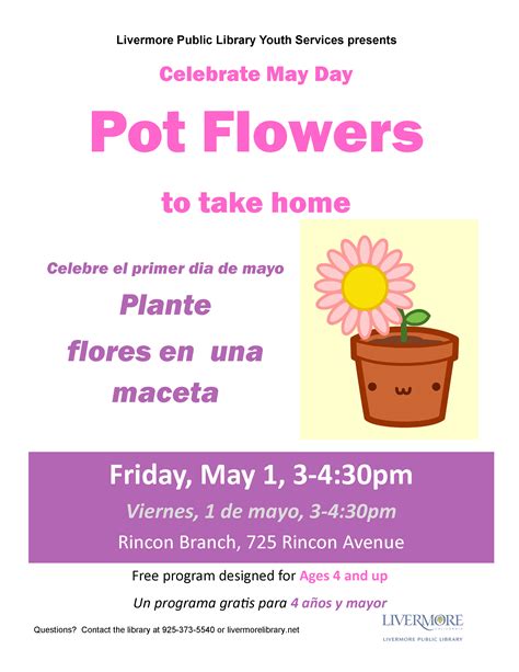 5/1/15 3-4:30pm > Rincon Branch will host a fun kids craft program. Celebrate May Day and make ...